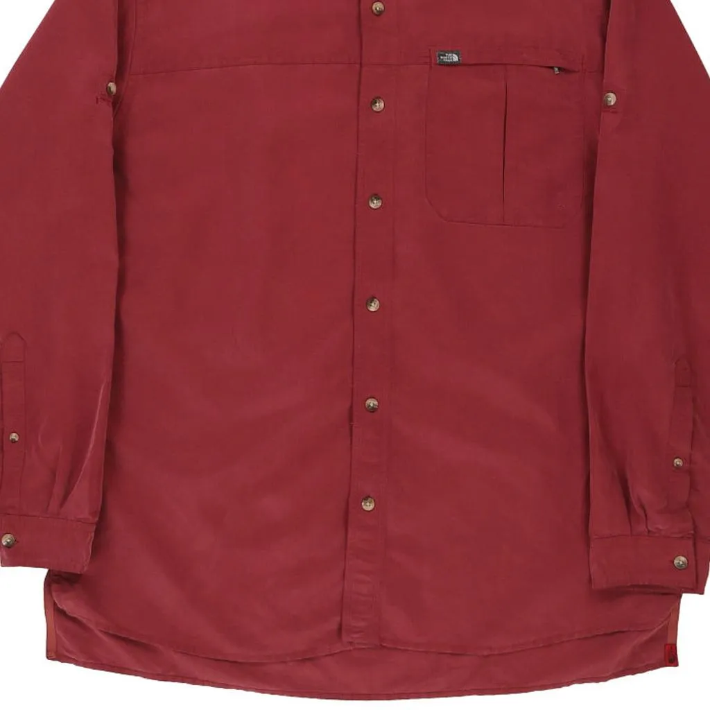 The North Face Shirt - XL Burgundy Cotton