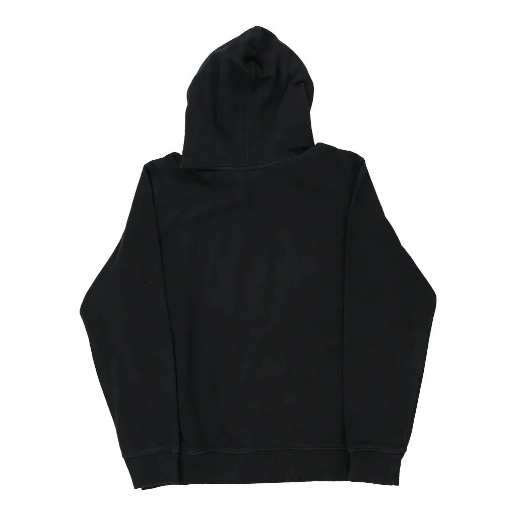 The North Face Spellout Hoodie - Large Black Cotton Blend