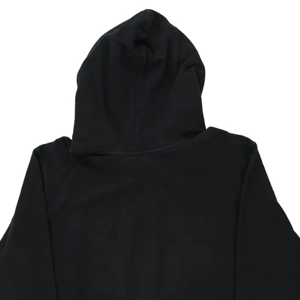 The North Face Spellout Hoodie - Large Black Cotton Blend