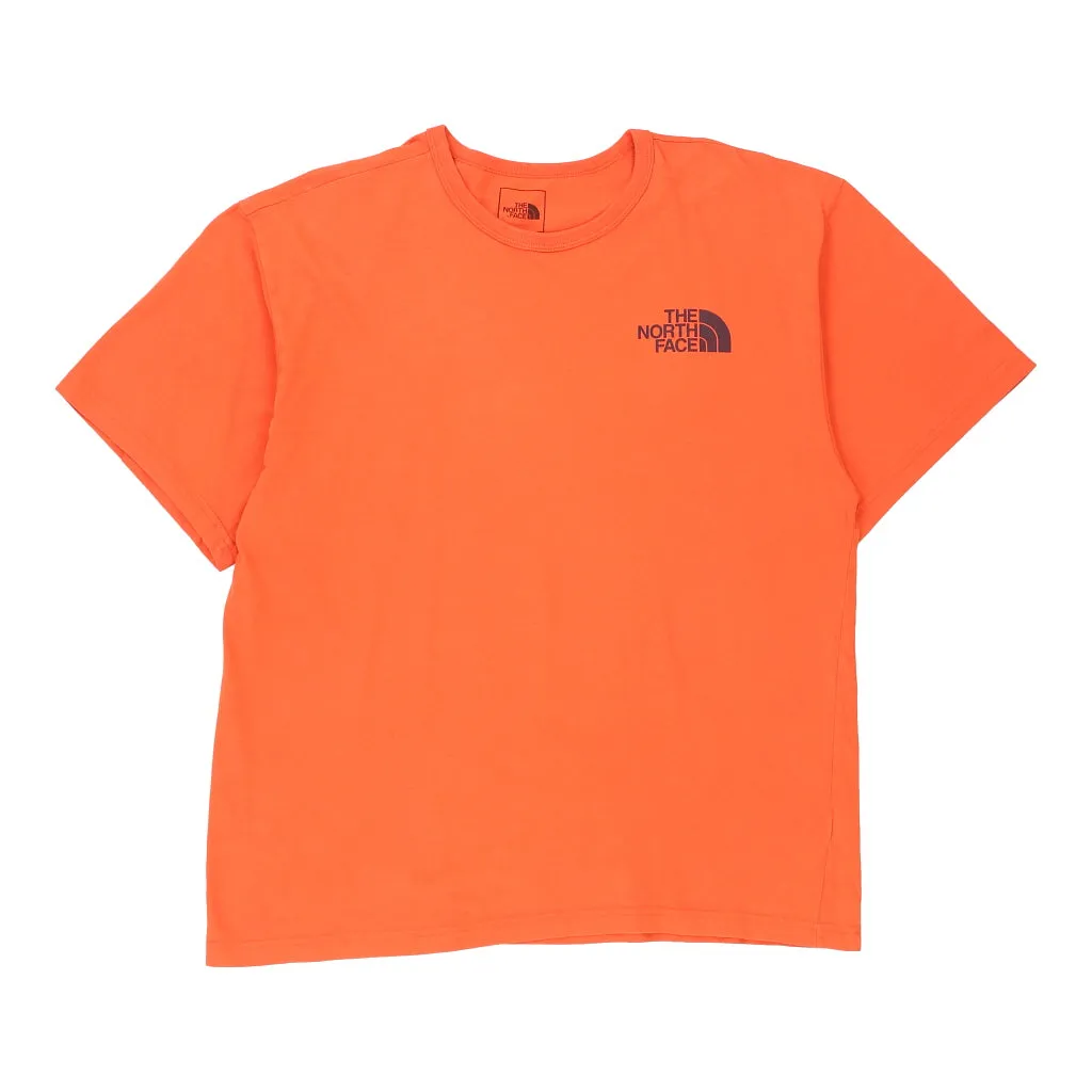 The North Face Spellout T-Shirt - Medium Orange Cotton