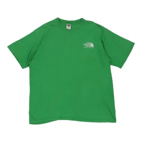 The North Face Spellout T-Shirt - XL Green Cotton