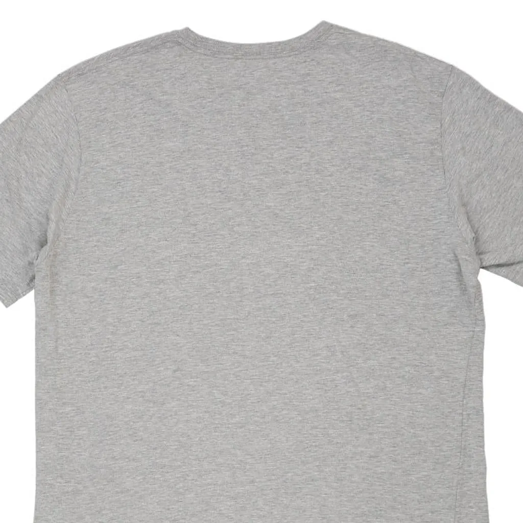 The North Face Spellout T-Shirt - XL Grey Cotton