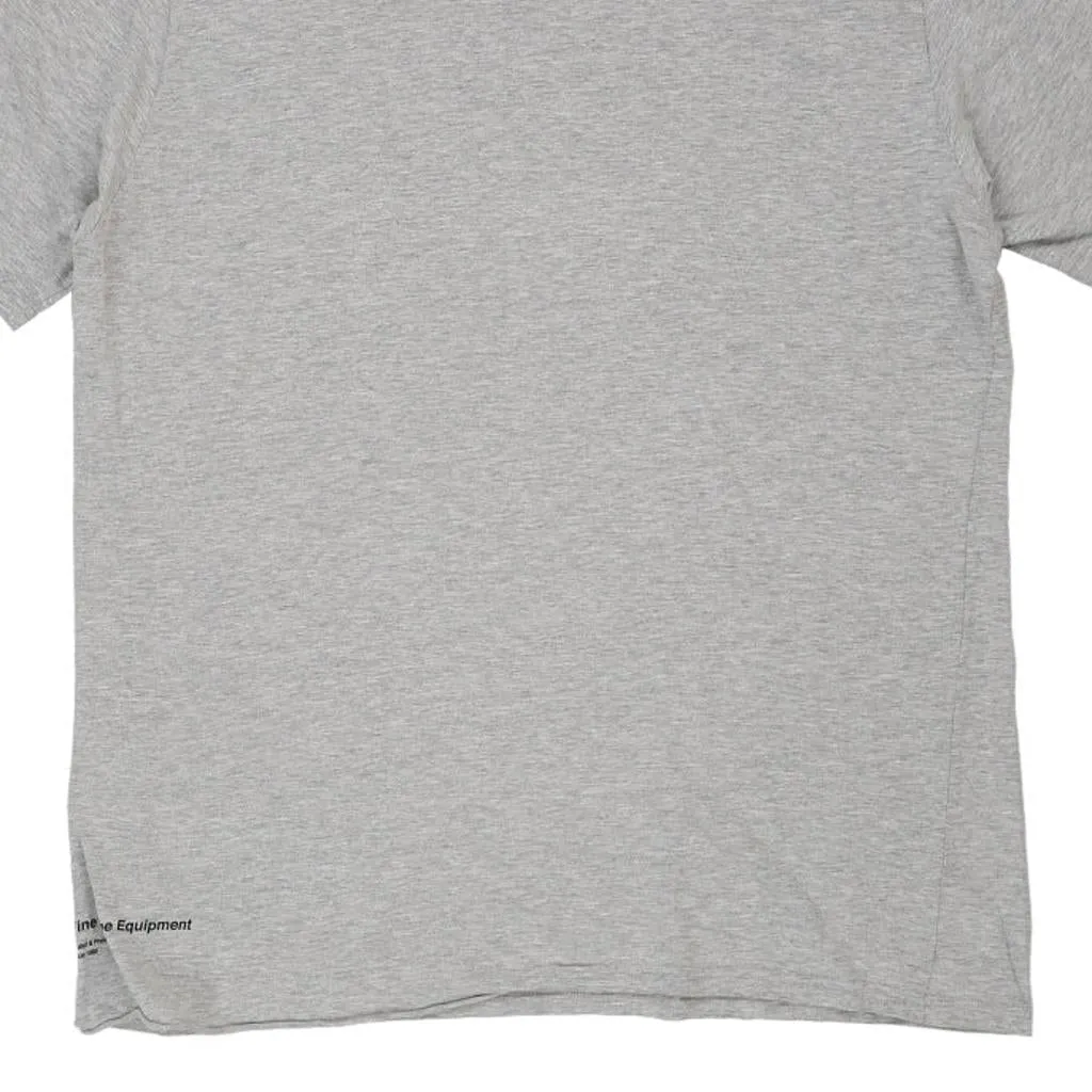 The North Face Spellout T-Shirt - XL Grey Cotton