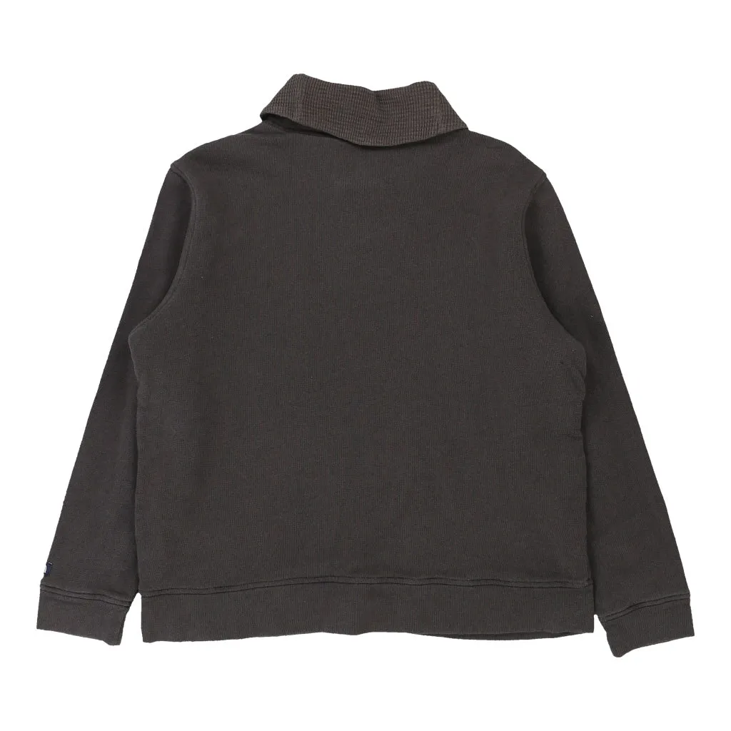 The North Face Sweatshirt - Large Grey Cotton Blend