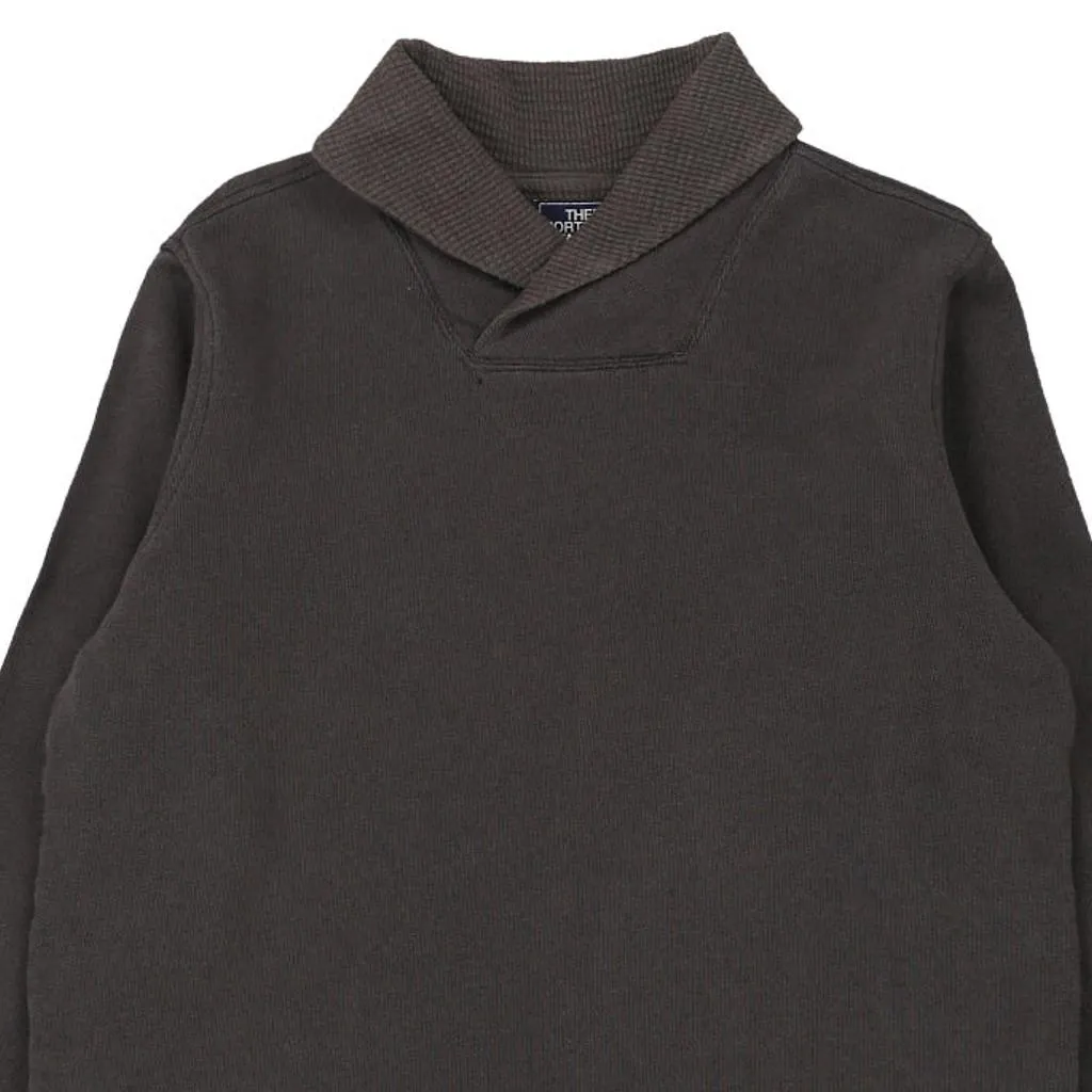 The North Face Sweatshirt - Large Grey Cotton Blend