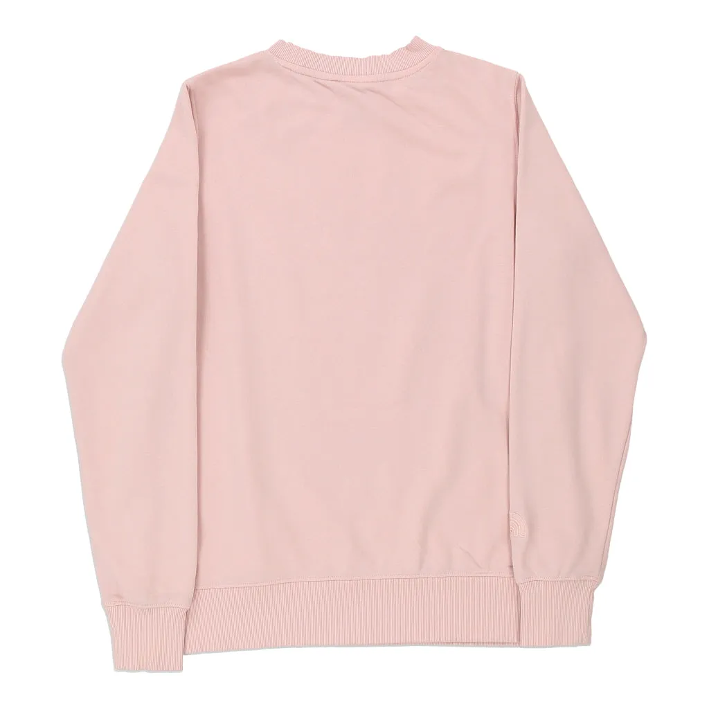 The North Face Sweatshirt - Small Pink Cotton Blend