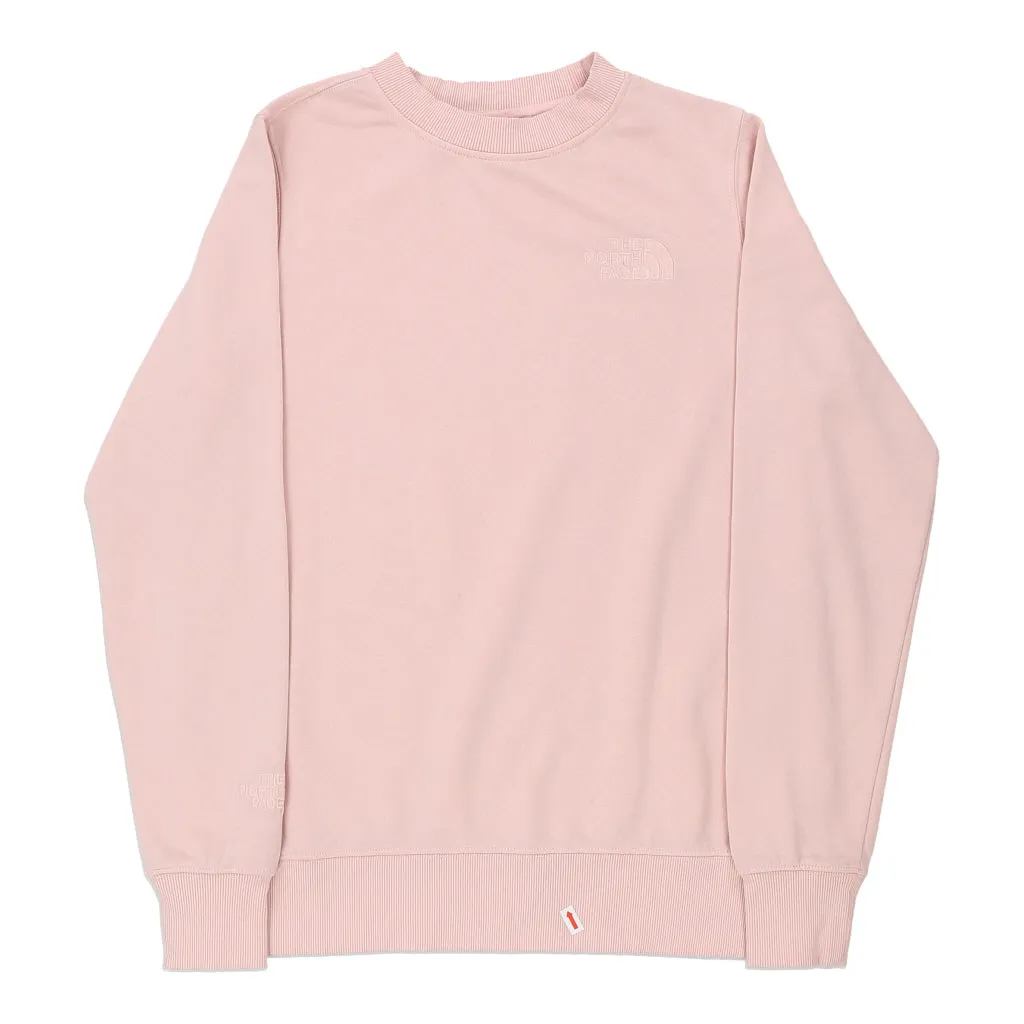 The North Face Sweatshirt - Small Pink Cotton Blend