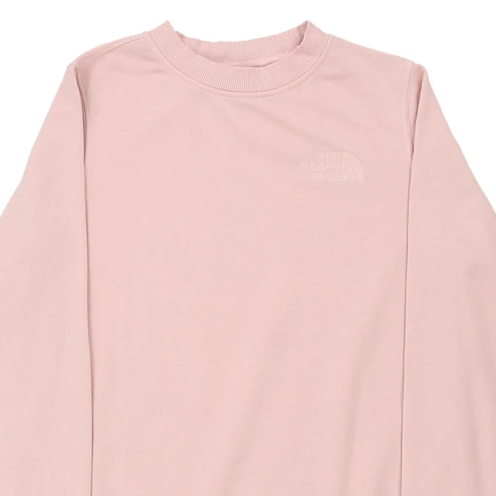 The North Face Sweatshirt - Small Pink Cotton Blend