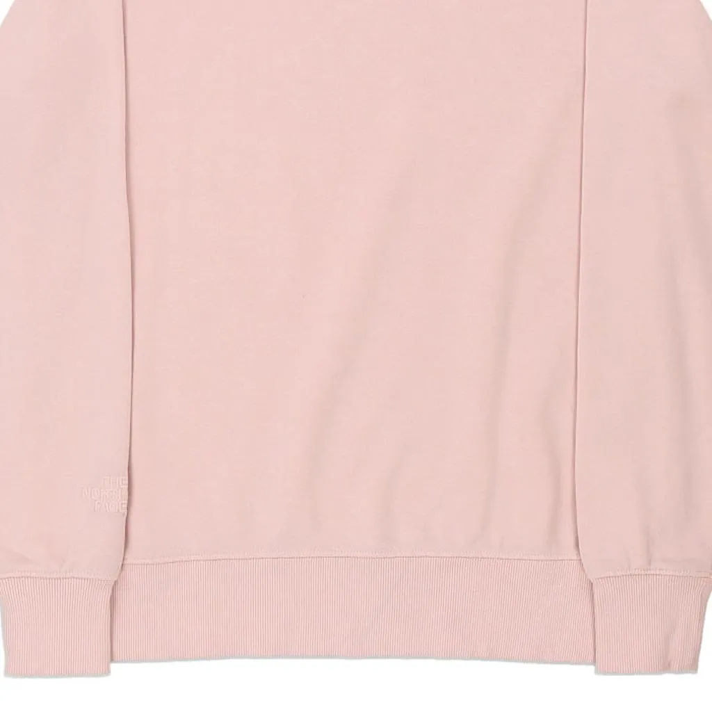 The North Face Sweatshirt - Small Pink Cotton Blend