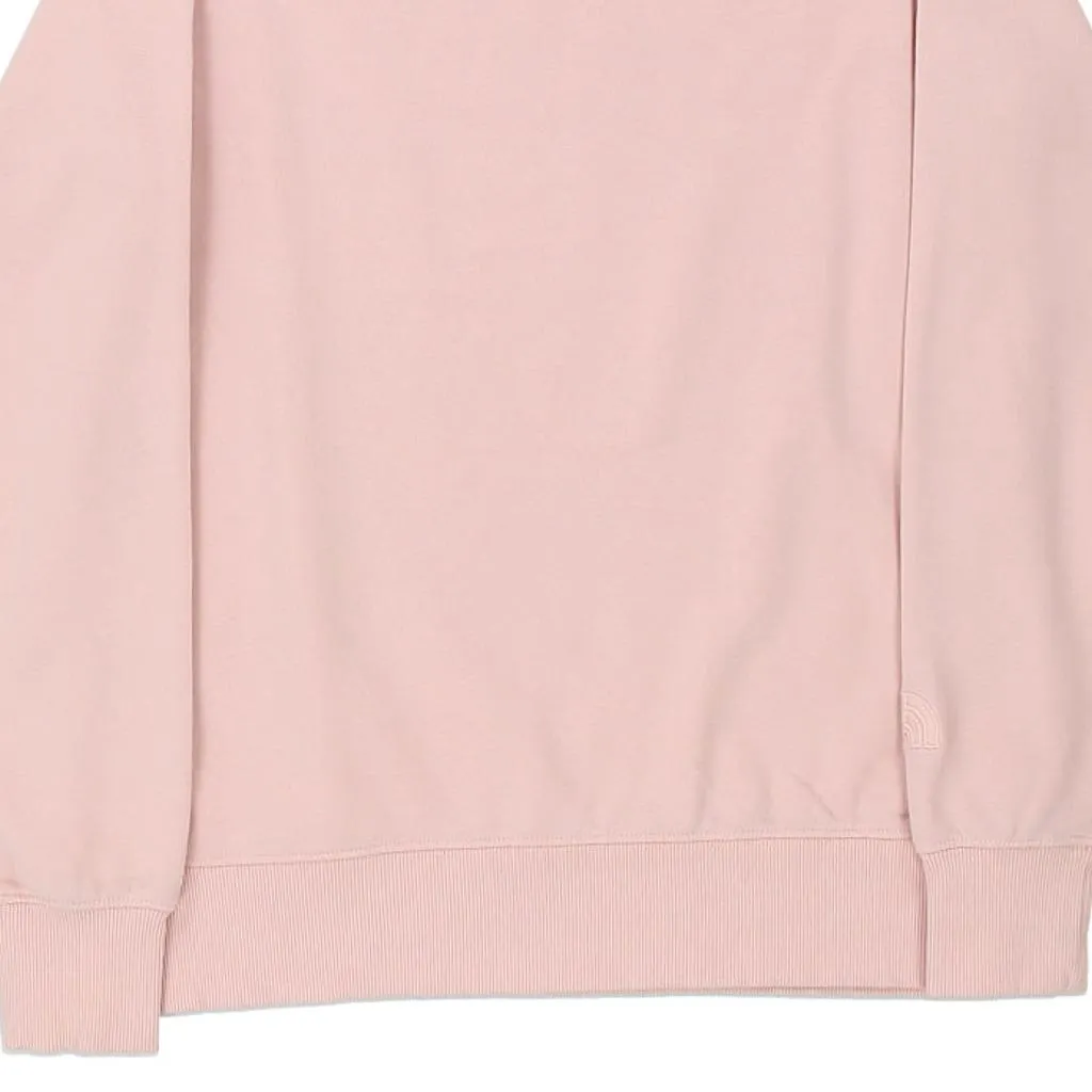 The North Face Sweatshirt - Small Pink Cotton Blend