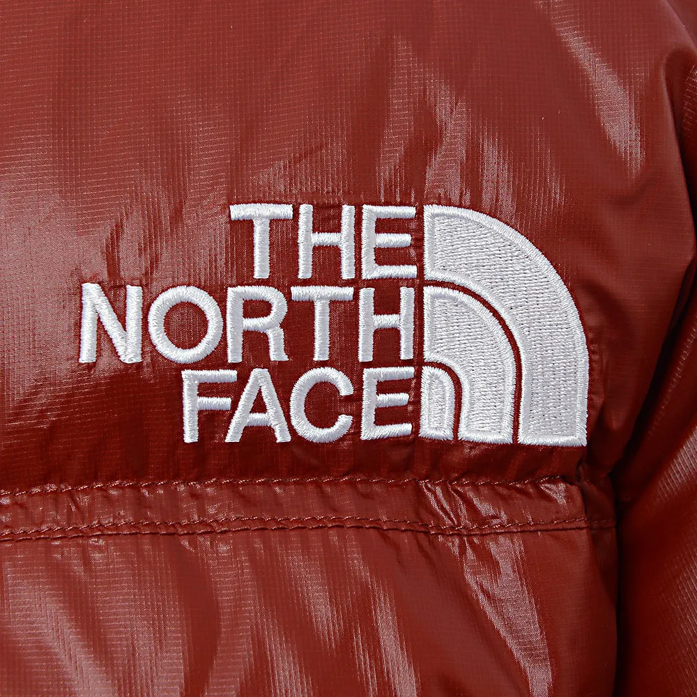 The North Face Women's Burgundy Nuptse Cropped Jacket