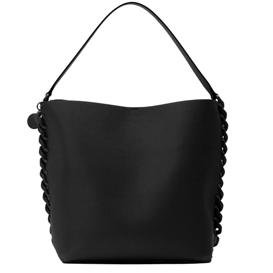 Tote Bag Embossed Grainy Mat and Tonal Chain