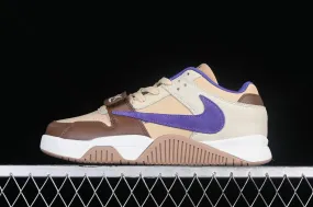 Travis Scott x Air Jordan Cut The Check Brown Purple FZ8117-900