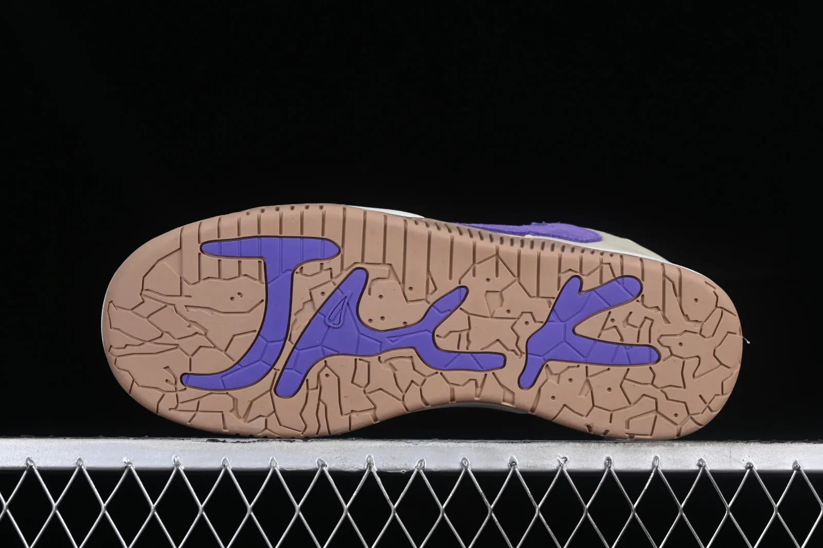 Travis Scott x Air Jordan Cut The Check Brown Purple FZ8117-900