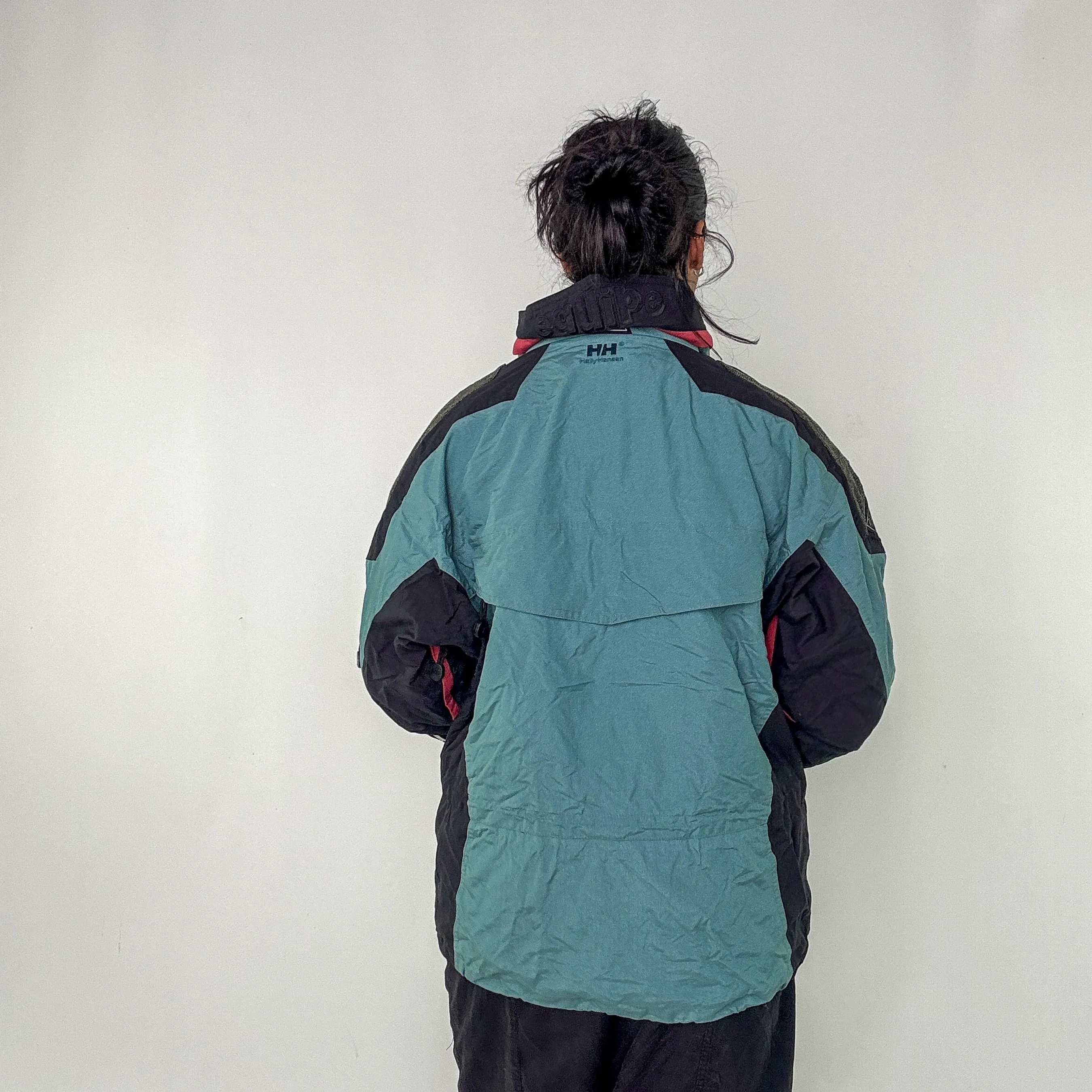 Turquoise 90s Helly Hansen Rain Jacket (L)