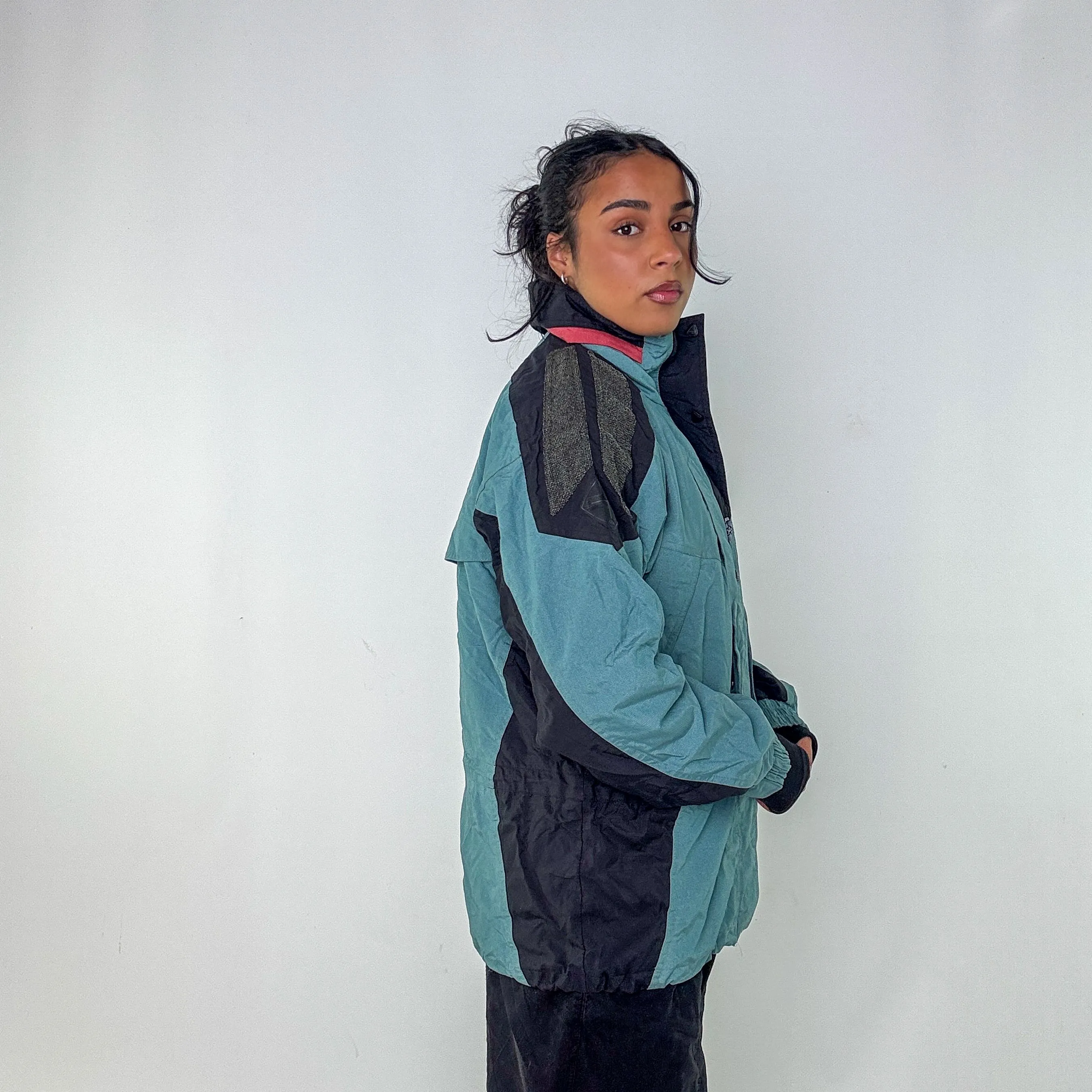 Turquoise 90s Helly Hansen Rain Jacket (L)