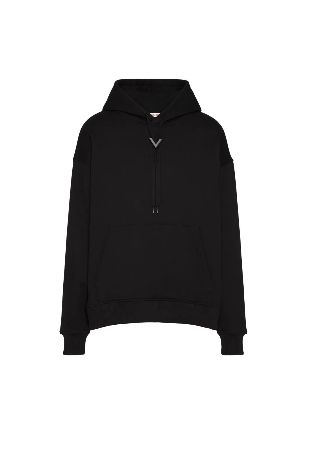 Valentino Garavani V Logo cotton Black hoodie