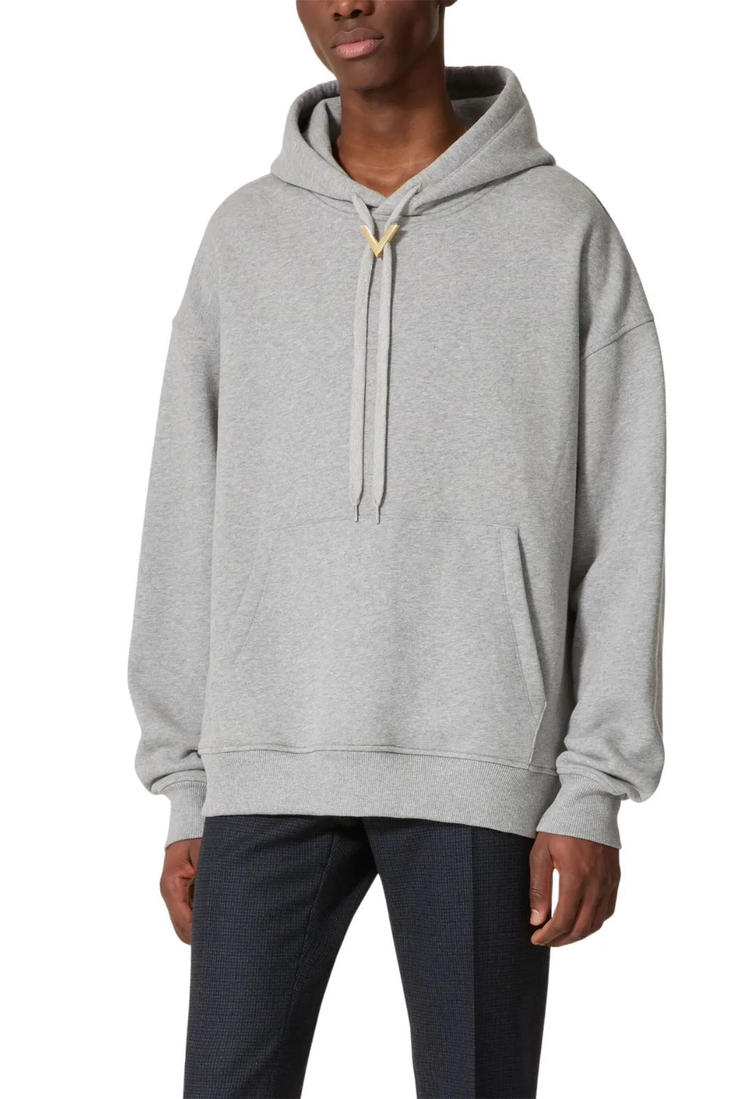 Valentino Garavani VLogo cotton Grey hoodie