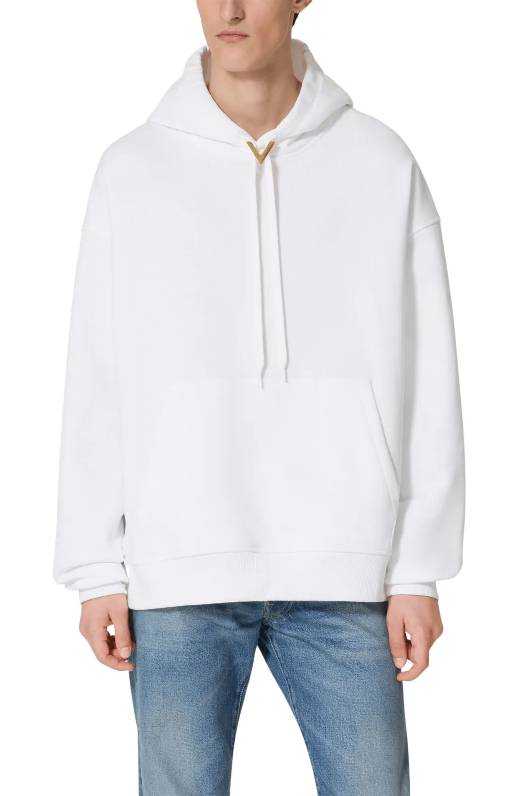 Valentino Garavani VLogo cotton White hoodie