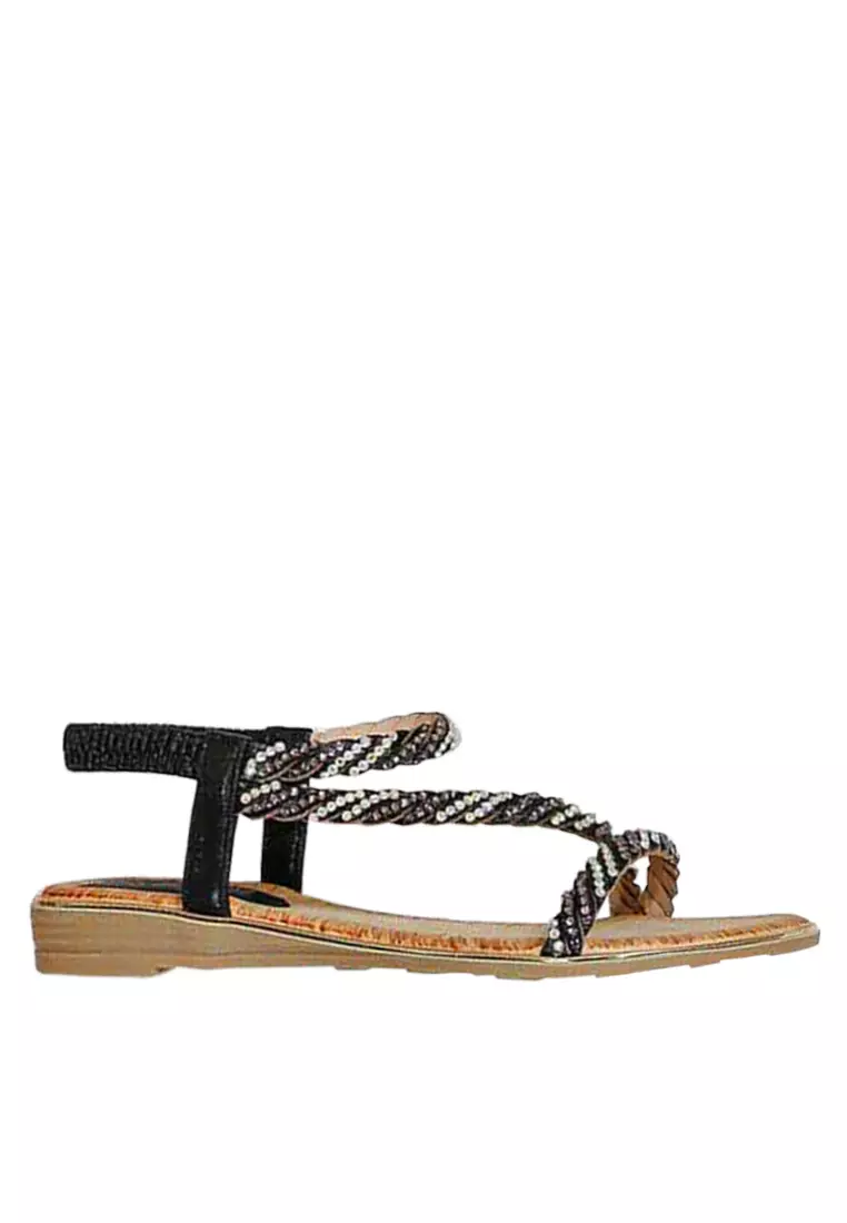 VANSA Iron stones Flat Sandals VSW-S1078