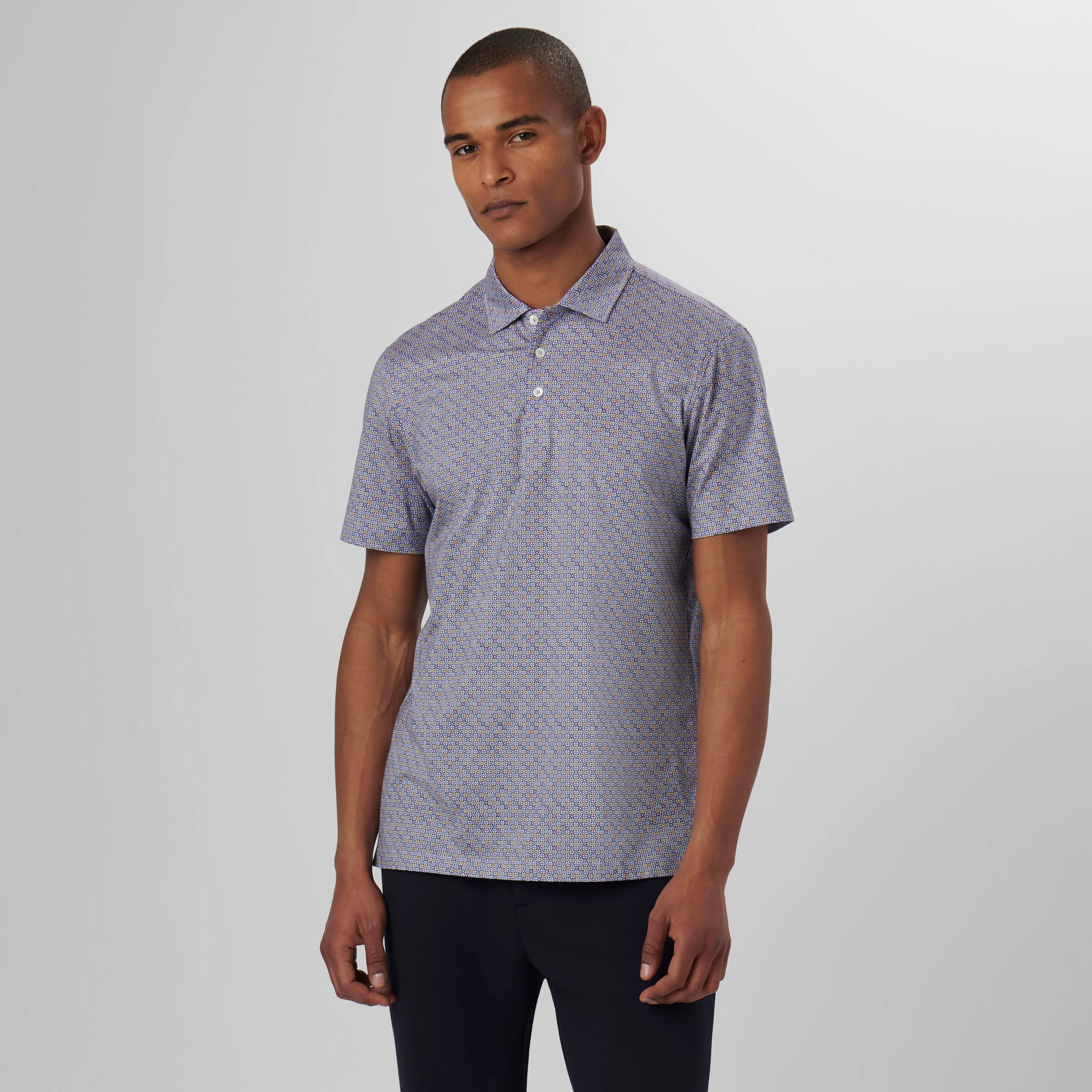 Victor Mosaic Print OoohCotton Polo