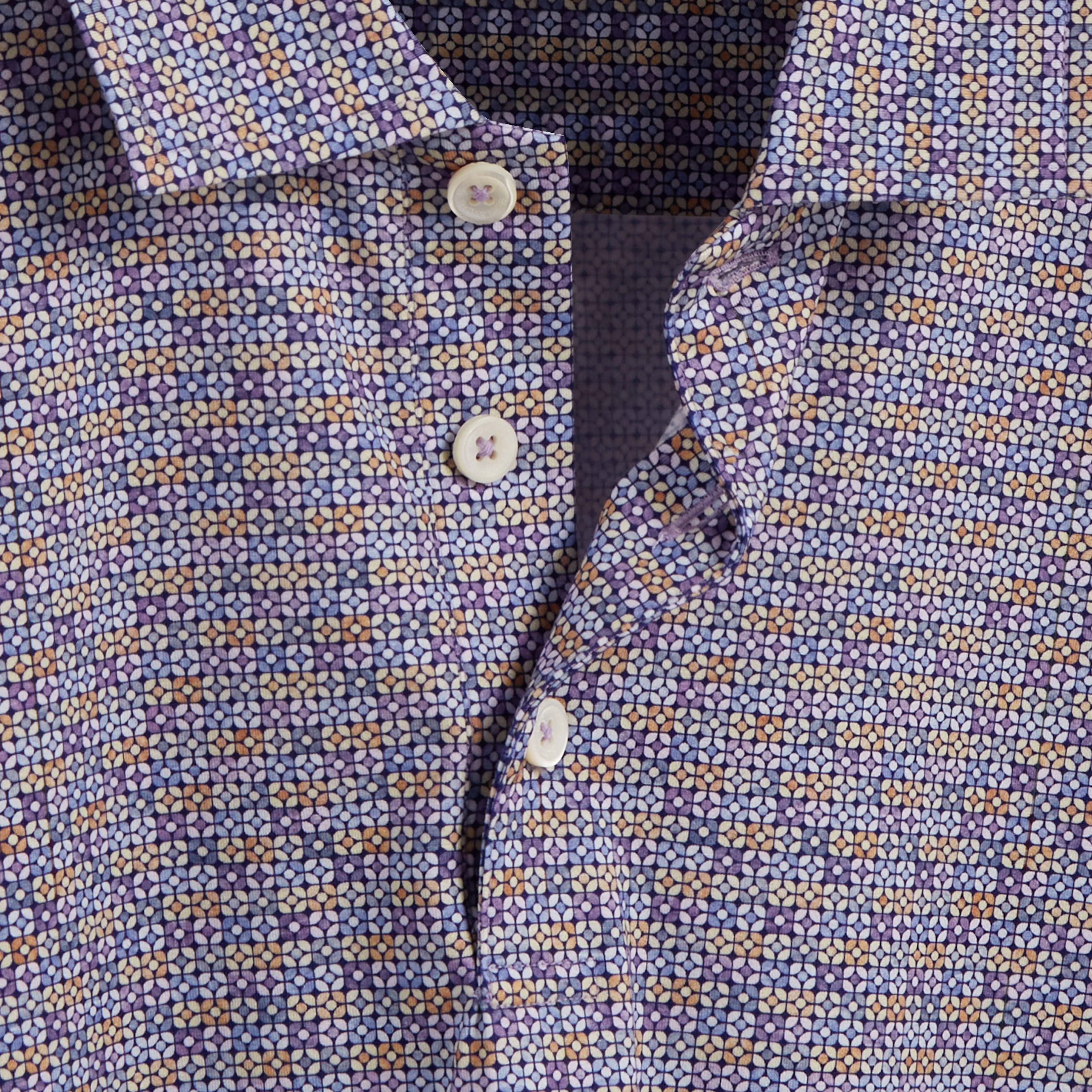 Victor Mosaic Print OoohCotton Polo