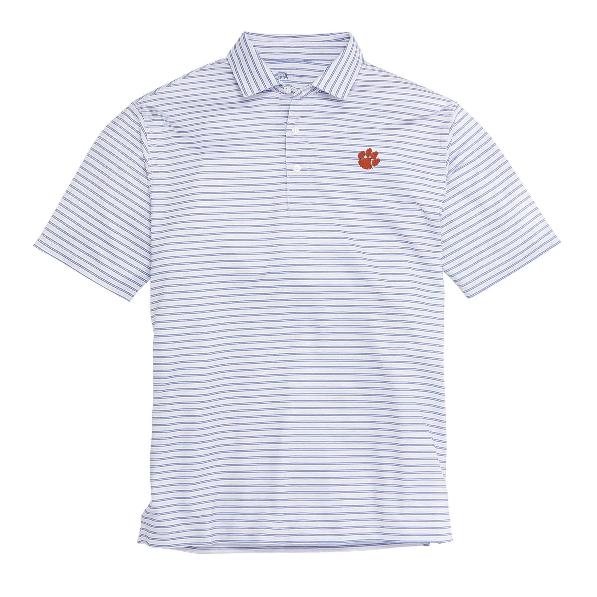 Wedge Stripe Clemson Performance Polo