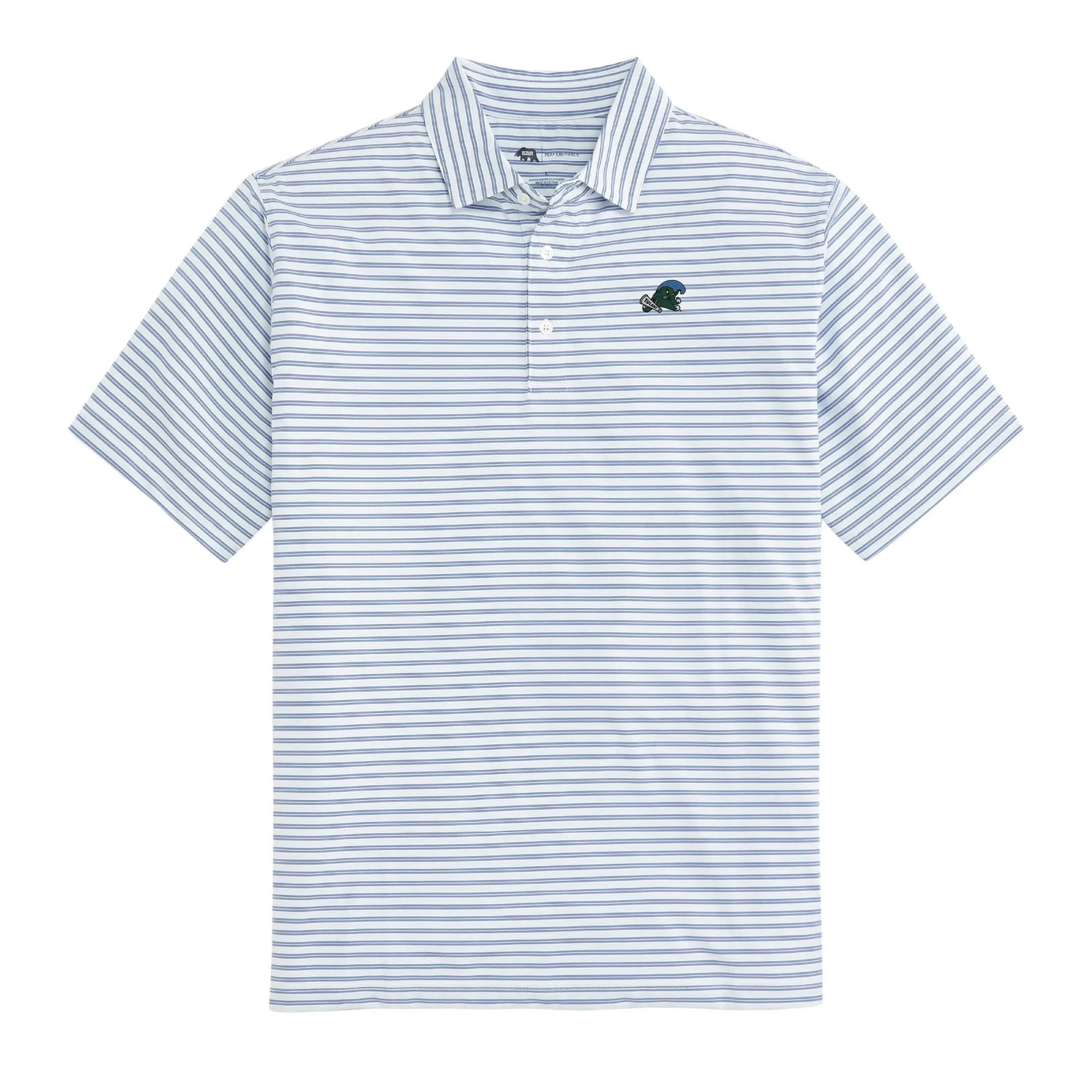 Wedge Stripe Tulane Performance Polo