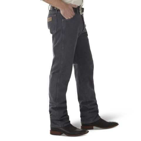 Wrangler Men's Cowboy Cut Original Fit Jeans in Prewashed Charcoal Gray