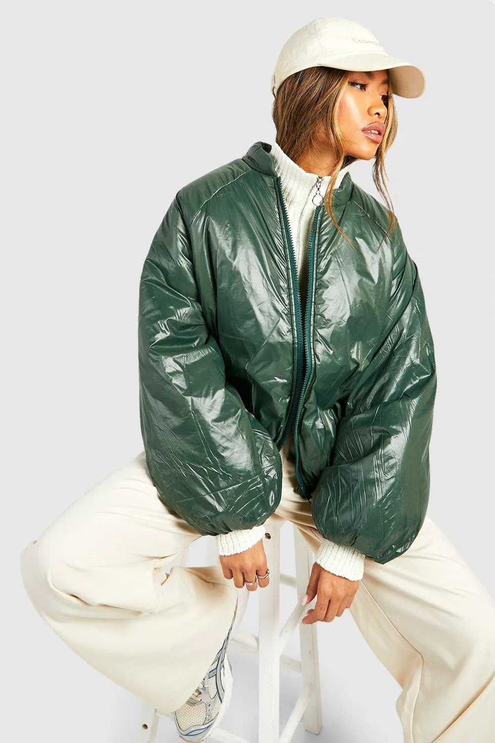 Zip Padded Puffer Jacket